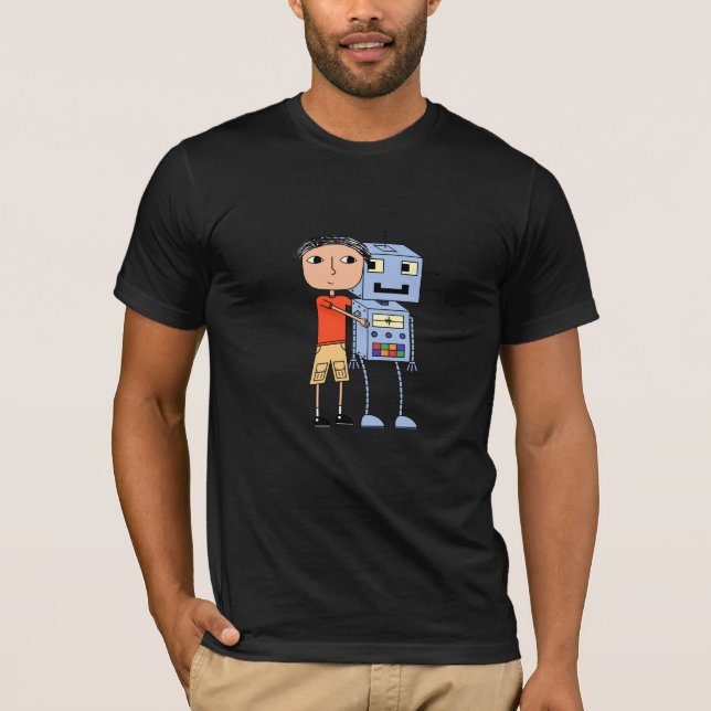 Eu amo robôs - t-shirt (Frente)