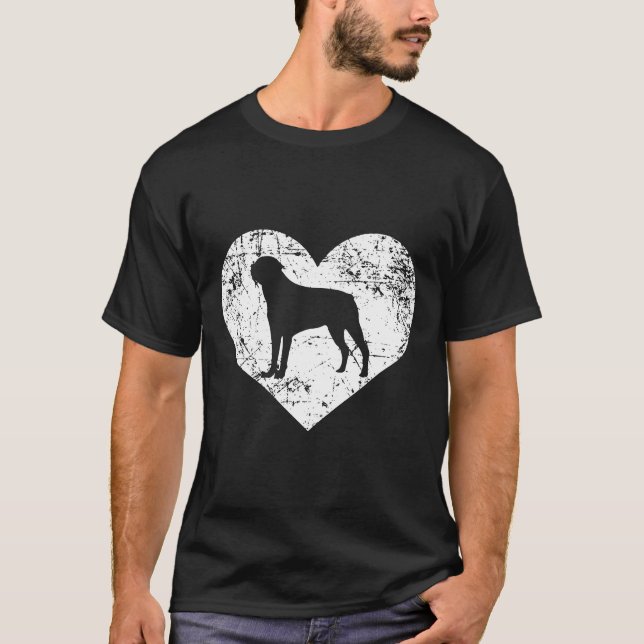 Eu Amo Rottweiler Camiseta de cão Engraçada Propri (Frente)