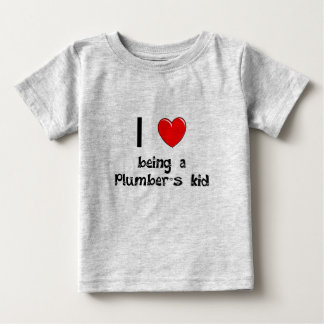 Eu amo ser t-shirt do miúdo de um canalizador