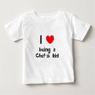 Eu amo ser t-shirt do miúdo de um cozinheiro chef
