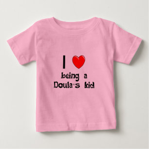 Eu amo ser t-shirt do miúdo de um Doula