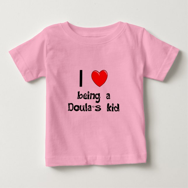 Eu amo ser t-shirt do miúdo de um Doula (Frente)