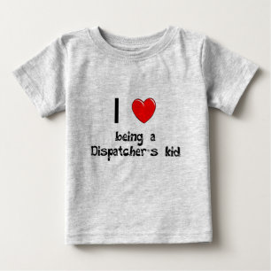 Eu amo ser t-shirt do miúdo de um expedidor