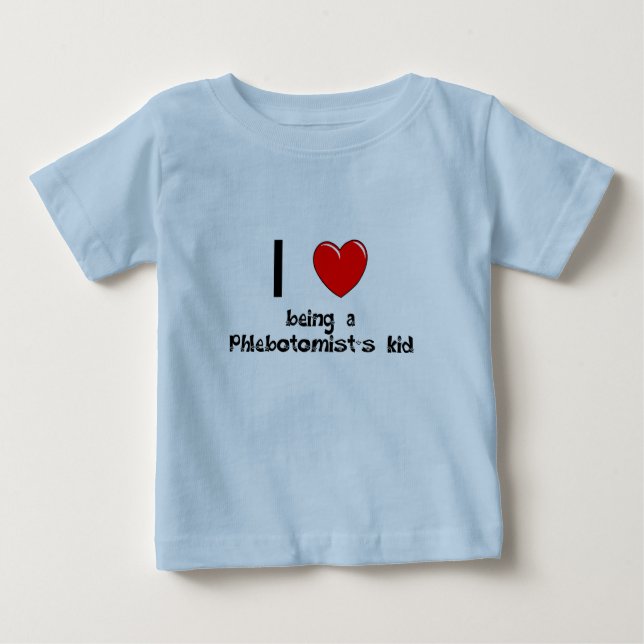 Eu amo ser t-shirt do miúdo de um Phlebotomist (Frente)
