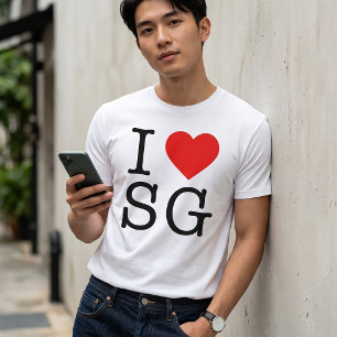 EU AMO SG EU AMO SG CAMISETA SINGAPURA