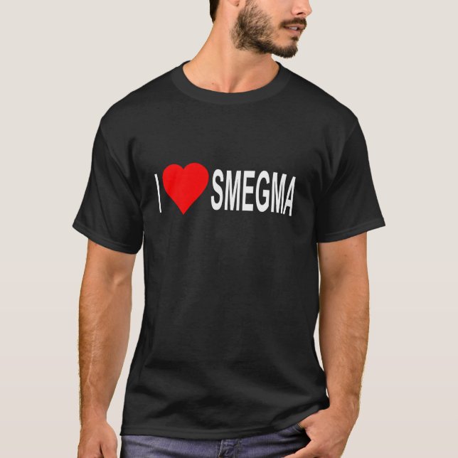 Eu Amo Smegma Engraçado T-Shirt Judeu (Frente)