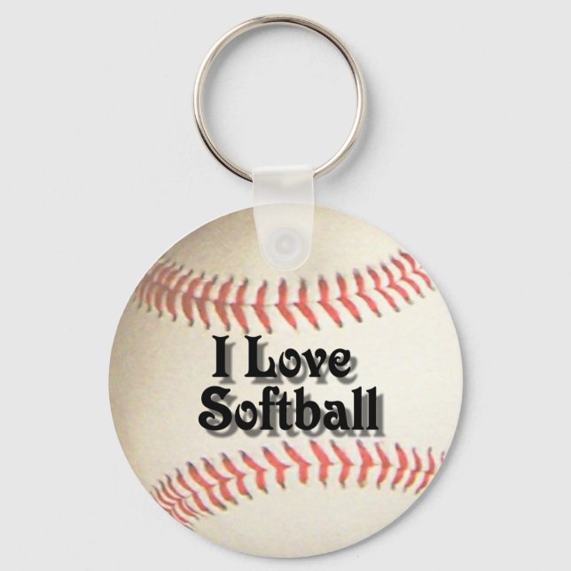 EU AMO SOFTBALL CHAVEIRO (Frente)