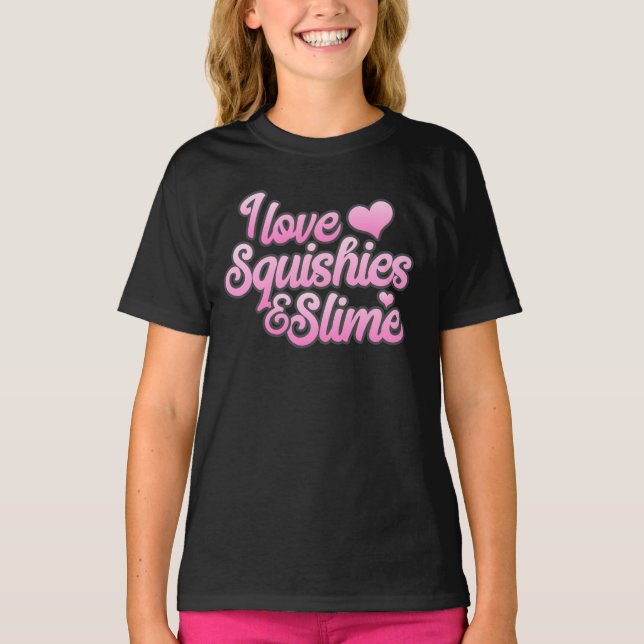 Eu amo Squishies e t-shirt do limo (Frente)