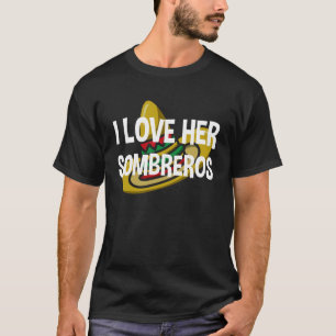 Eu Amo Sua Camisa de Casal Sombrero Cinco De Mayo