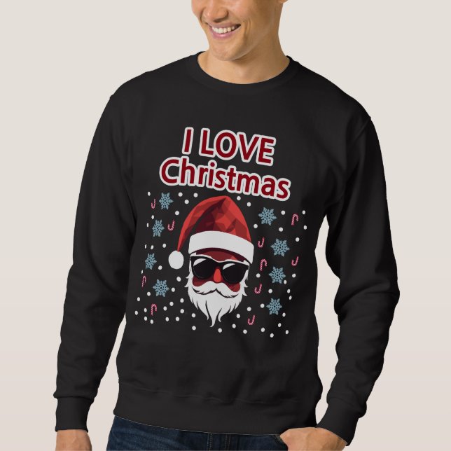 EU AMO SUÉTER DE NATAL (Frente)