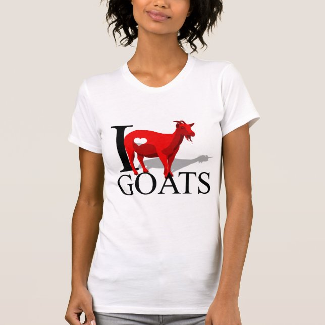 Eu amo t-shirt das cabras (Frente)