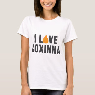 "Eu amo t-shirt de Coxinha"