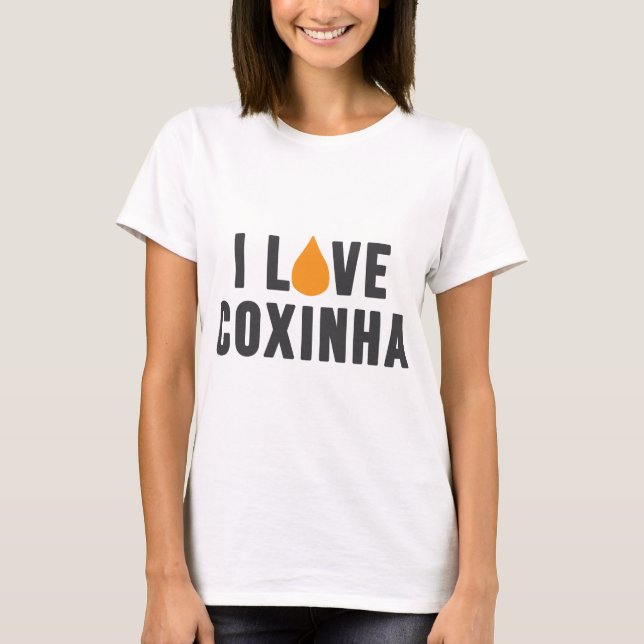 "Eu amo t-shirt de Coxinha" (Frente)