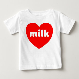 "Eu amo t-shirt do bebê do leite"