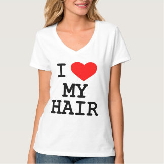 "Eu amo t-shirt do meu cabelo"