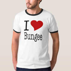 Eu amo t-shirt do tirante com mola