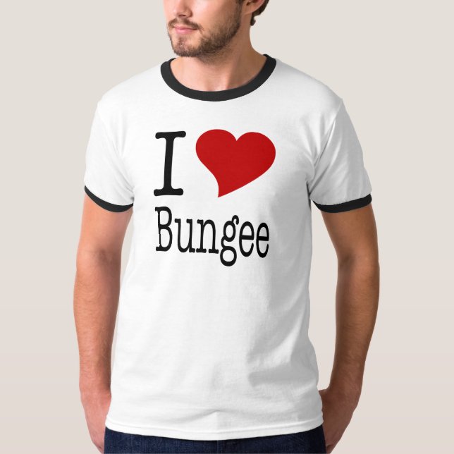 Eu amo t-shirt do tirante com mola (Frente)
