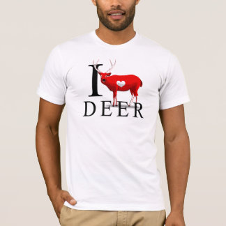 Eu amo t-shirt dos cervos