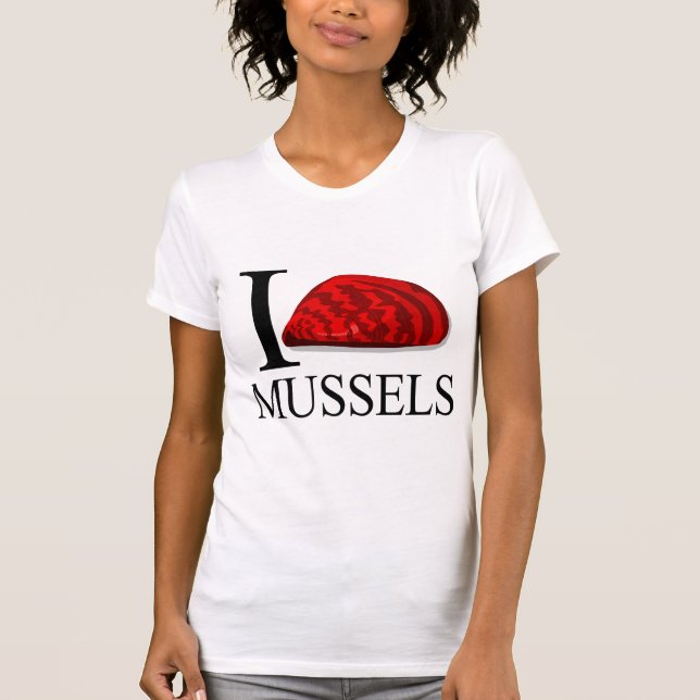 Eu amo t-shirt dos mexilhões (Frente)