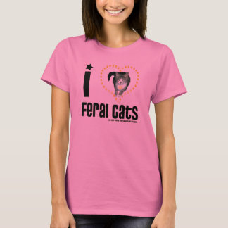Eu amo t-shirt longos da Capa das senhoras ferozes