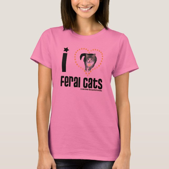 Eu amo t-shirt longos da Capa das senhoras ferozes (Frente)