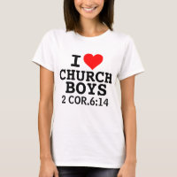 EU AMO t-shirts DE IGREJA