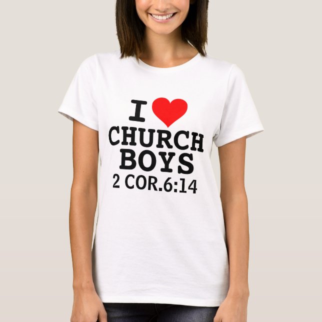 EU AMO t-shirts DE IGREJA (Frente)