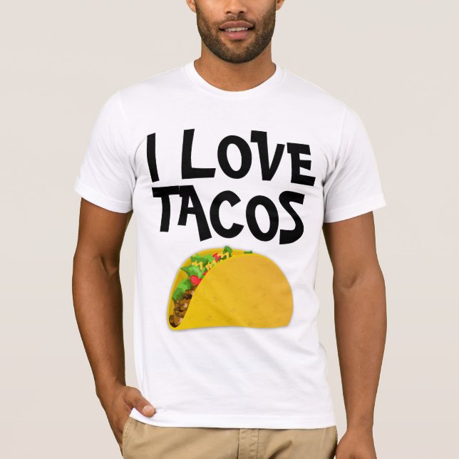 EU AMO t-shirts TACOS (Frente)