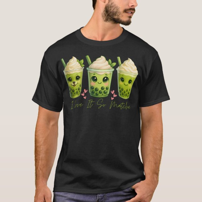 Eu Amo Tanto Matcha Camisa Divertida de Amante de  (Frente)