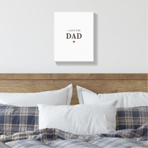 Eu Amo-Te Pai Wall Art - Elegante Canvas Gift