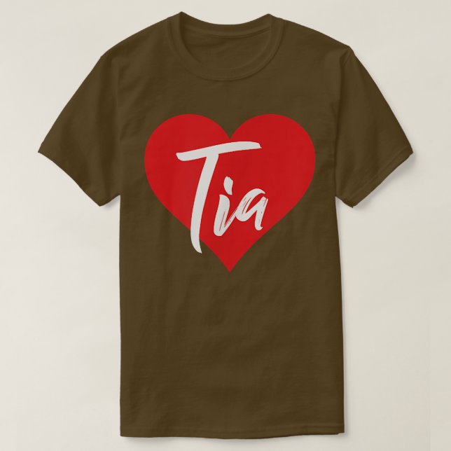 Eu Amo Tia Primeiro Nome Camisa Que Eu Chamei (Frente do Design)