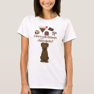 Eu amo todo o chocolate das coisas! T-shirt do