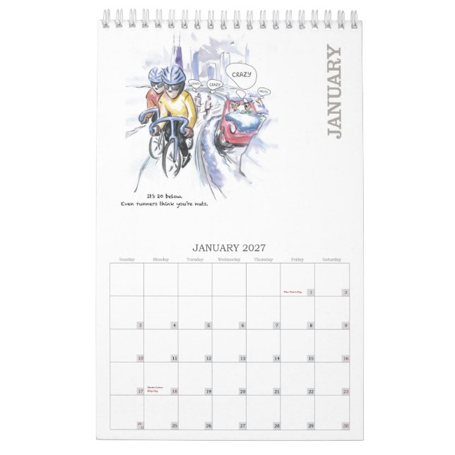 Eu amo Tris 2013 - calendário para Triathletes - (Jan 2027)