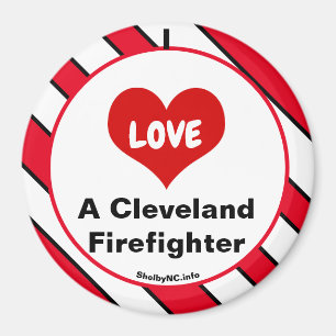 Eu Amo Um Íman Do Cleveland Firefighter