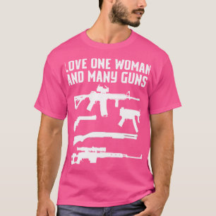Eu Amo Uma Mulher E Muitas Armas Camisetas Ar15 Se