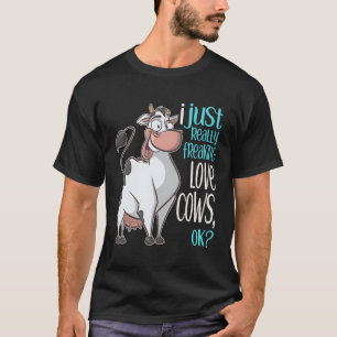 Eu Amo Vacas Engraçadas Que Dão Uma Camisa Para Cr