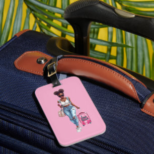 Eu Amo Viagem Etiqueta de Bagagem