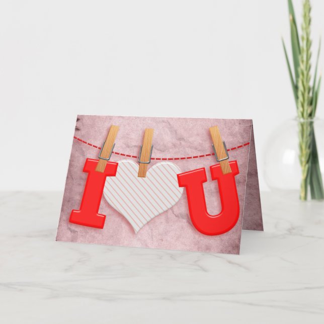 Eu Amo Você Amor Namorado Antigo Cartão (Frente)