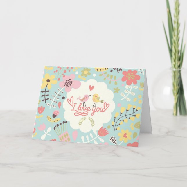 Eu Amo Você - Cartão do Dia dos Namorados (Frente)