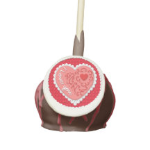 Eu Amo Você Coração - Cake Pop