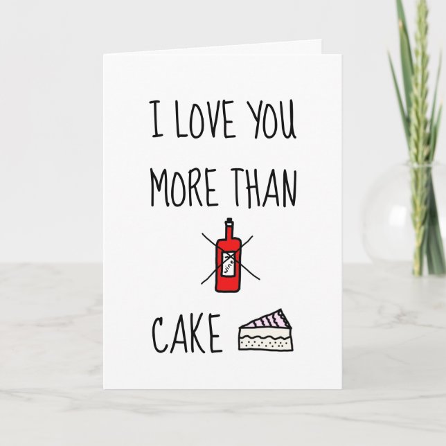 EU AMO VOCÊ MAIS QUE,  Cartão engraçado do Dia dos (Frente)