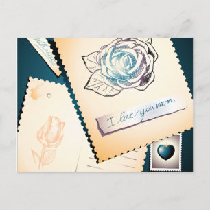Eu amo você mamãe, cartão postal