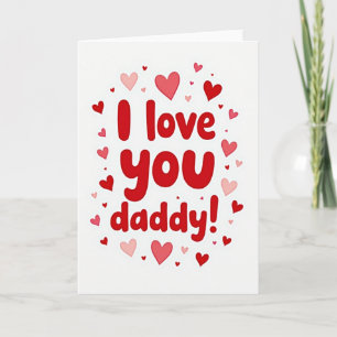 Eu Amo Você Papai Cartão de Design