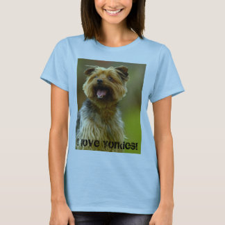 Eu amo Yorkies! T-shirt