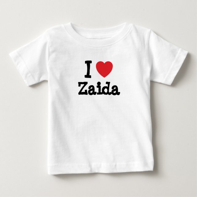Eu amo Zaida Heart T-Shirt (Frente)