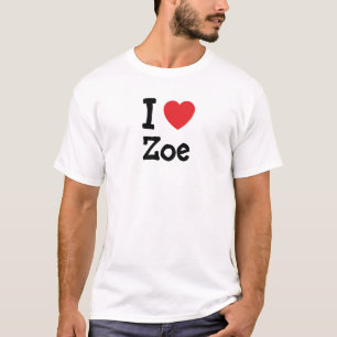 Eu amo Zoe Heart T-Shirt