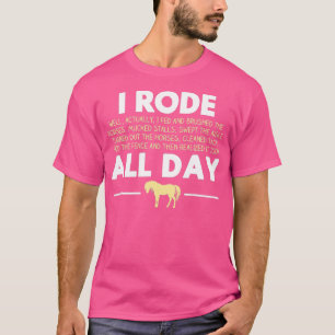 Eu Andei O Dia Todo Com Camiseta Cavalo Andando, C