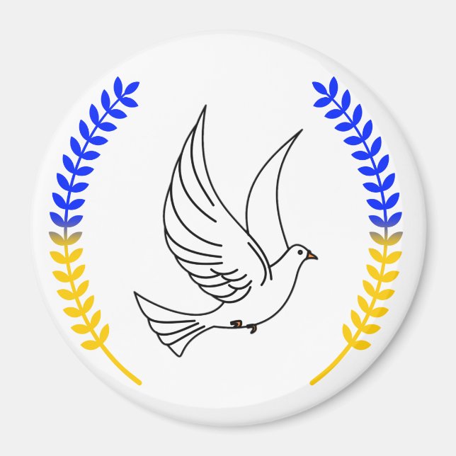 Eu apoio a Ucrânia!!!! Íman (Frente)