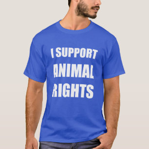 Eu apoio direitos dos animais do t-shirt dos