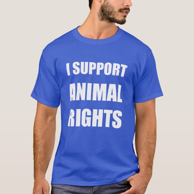 Eu apoio direitos dos animais do t-shirt dos (Frente)